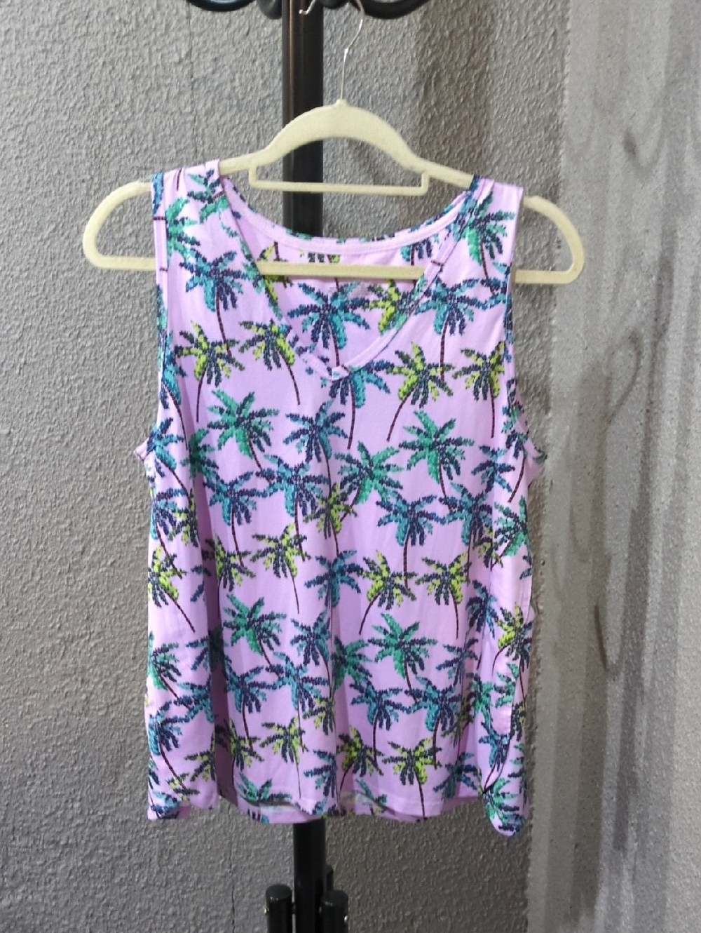 Cuddl Duds Lavender Tank & Tropical Print - Picture 4 of 5